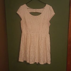 Reposhed cream lace dress